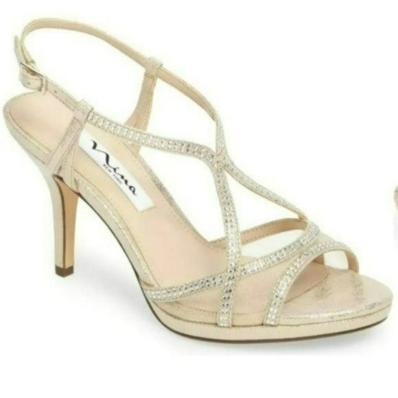 Nina Shoes - Nina Blossom Embellished Sandals -6.5